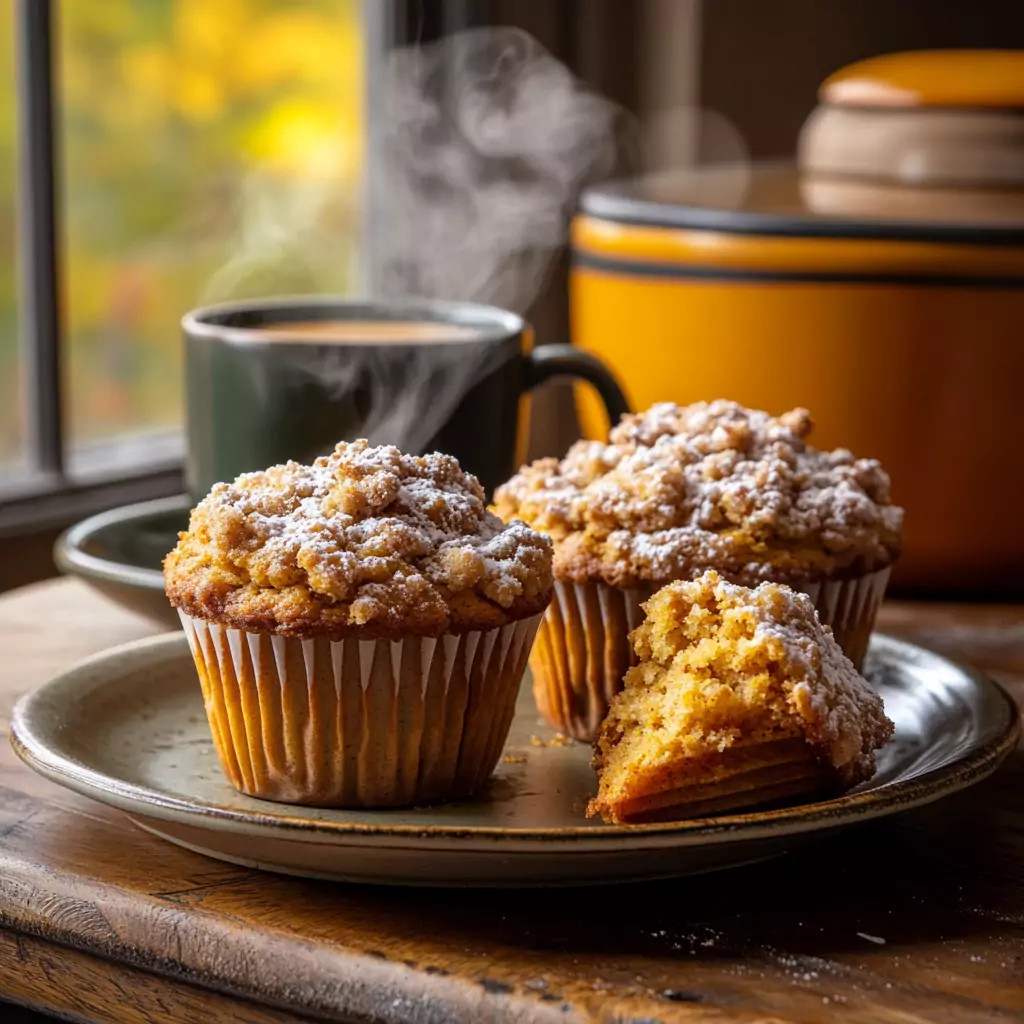 Homemade pumpkin muffins