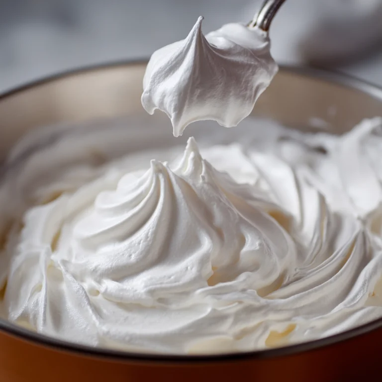 Glossy stiff meringue with sugar fully incorporated for pavlova Glossy stiff meringue with sugar fully incorporated for pavlova
